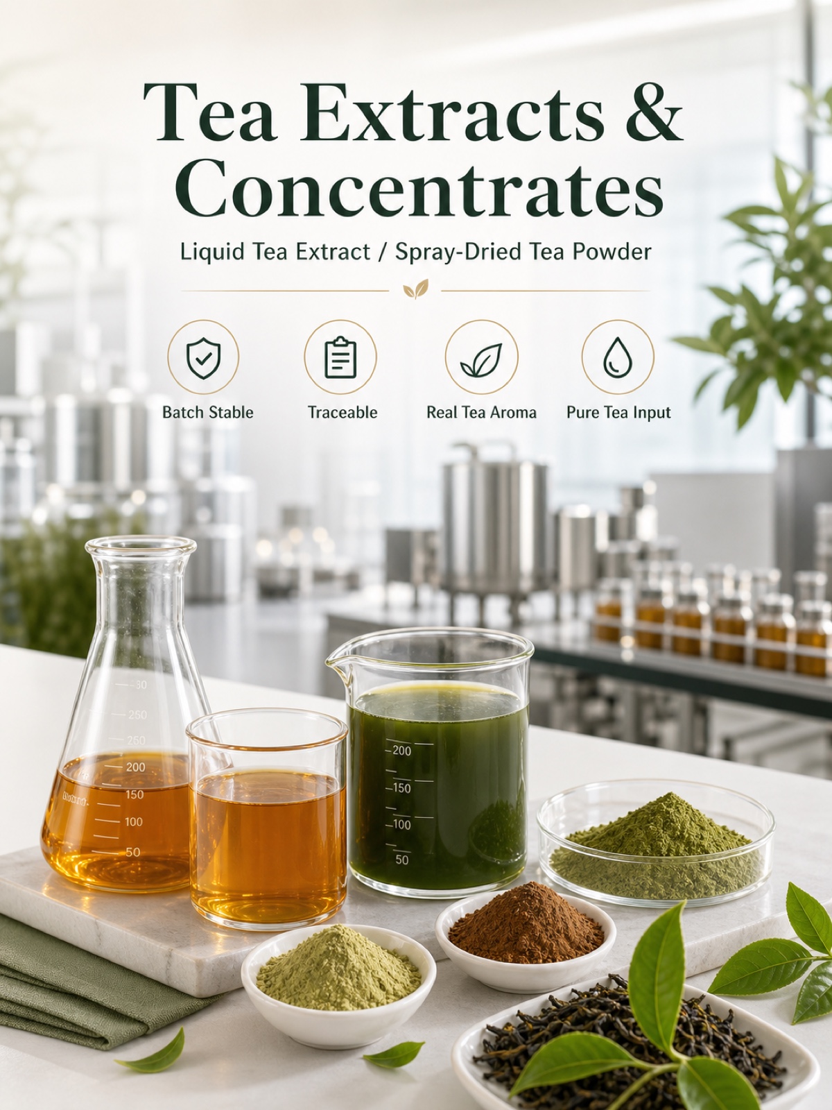 Tea Extracts & Concentrates — The Purest Form of Tea, Ready for Your Production Line